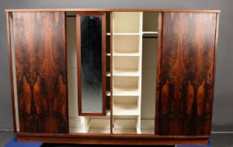 Stunning Rosewood Cupboard, Mens Cupboard, Signed And With Cites Documents