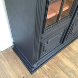 Black display bookcase