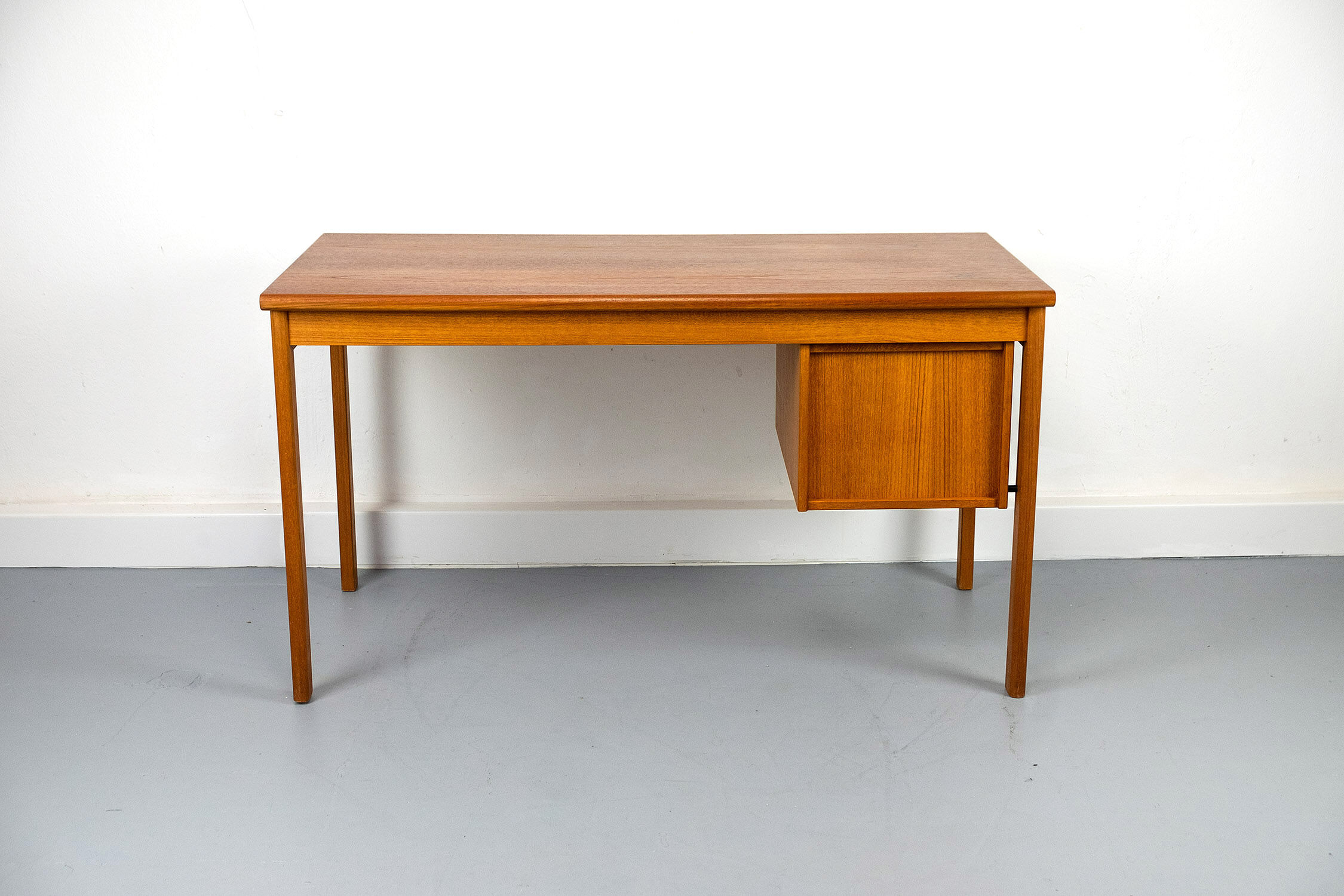 Teak Desk with movable table top by Løvig, 1960s