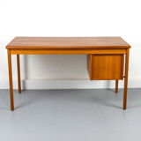 Teak Desk with movable table top by Løvig, 1960s