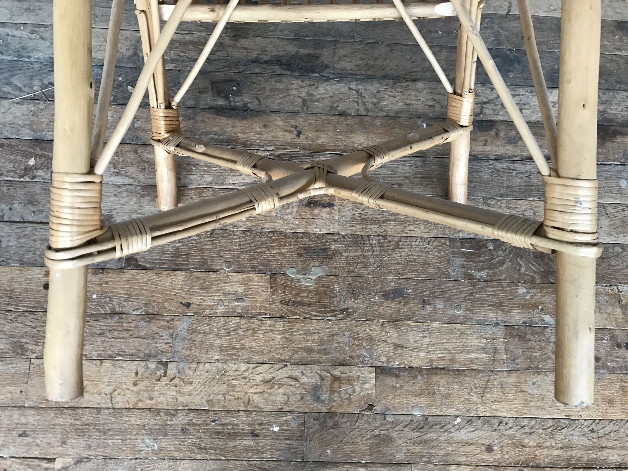 Armchair in bamboo and rattan 1950/1960