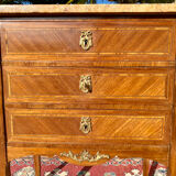 Dresser transition marquetry and bronze style Louis XV