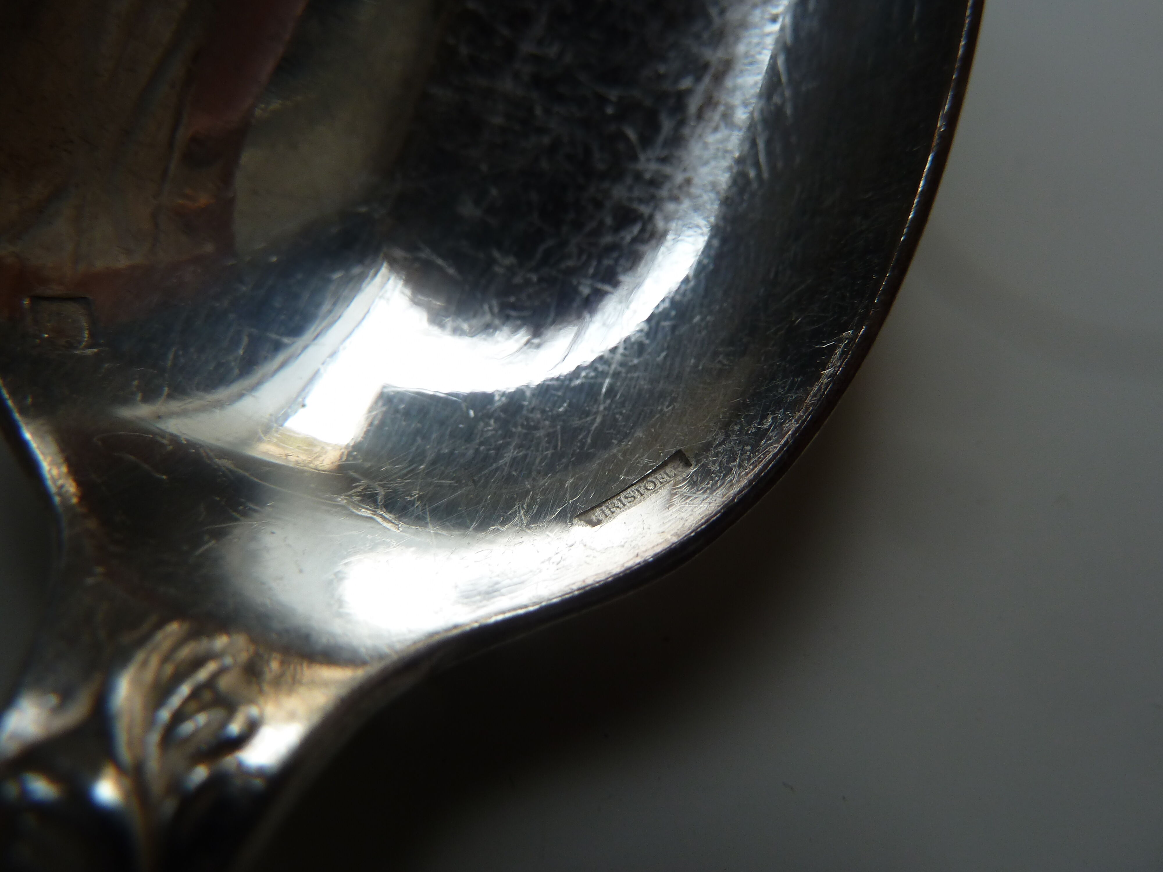 Lot 12 old silver metal spoons Christofle marly model floral decoration