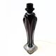 Stunning Vintage Crystal tall purple table lamp from BG Specialkristall, Ekeberga Sweden mid-century