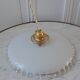 Pair of suspensions in pleated opaline and rounded border 30-40s