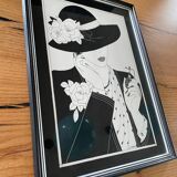 Antique pen and ink art deco fashion designs by ljgreen