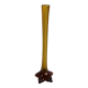 Murano style amber glass soliflore vase