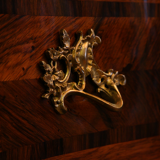 Convenient in-between rosewood marble and golden bronze period Regency