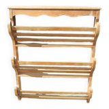 Ancien Vaisselier en Bois Clair