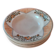 7 Longwy hollow plates. Hand-painted enameled. Model Antibes.