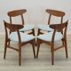 Set of four chairs CH30, Danish design, 1960s, designer: Hans J. Wegner