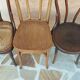 Suite of 6 mismatched bistro chairs Thonet and J&J kohn 1920