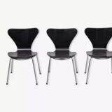 3 chairs arne jacobsen 3107