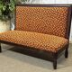 1930s bistro bench, upholstery and fabric completely redone.