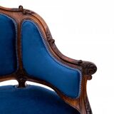 A late 19th-century French bergère armchair. After renovation.