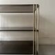 Smoked glass and brass hi-fi/TV stand, circa 1970