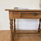 Renovated oak desk table