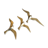 3 brass seagulls