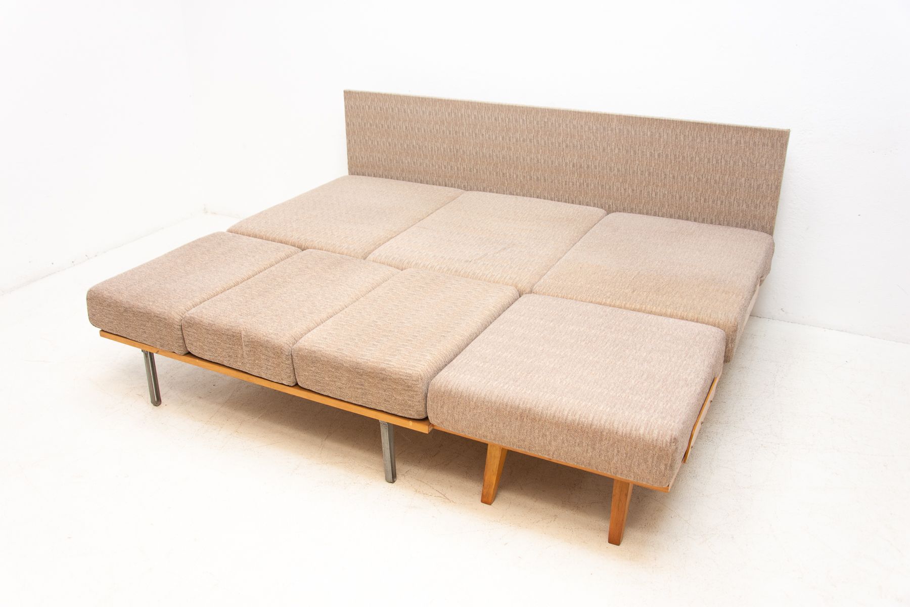 Mid century corner folding sofa by František Jirák for Tatra nábytok, 1960´s, Czechoslovakia