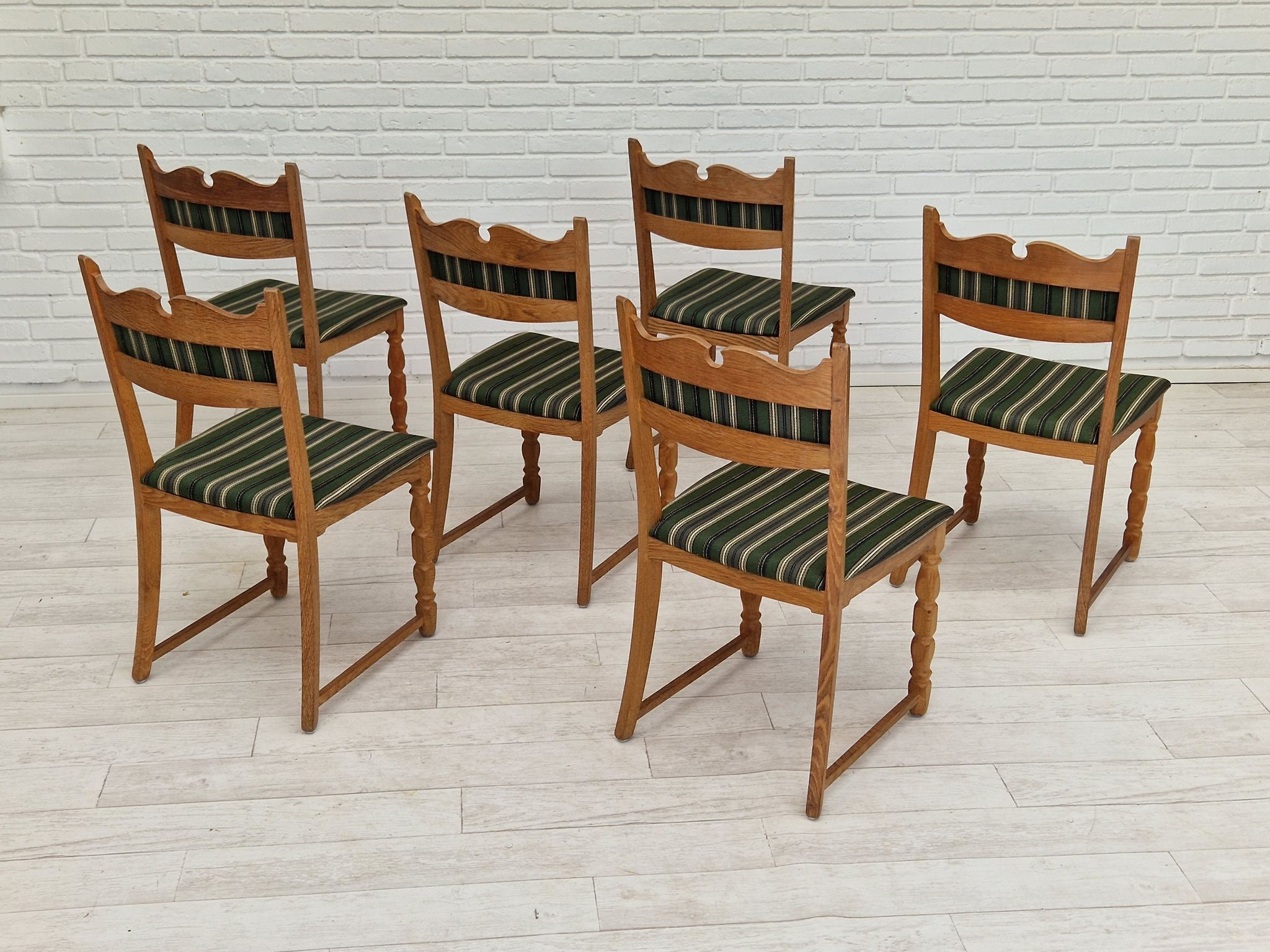 Set of six dining chairs danish design 1970S