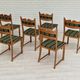 Set of six dining chairs danish design 1970S
