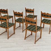 Set of six dining chairs danish design 1970S