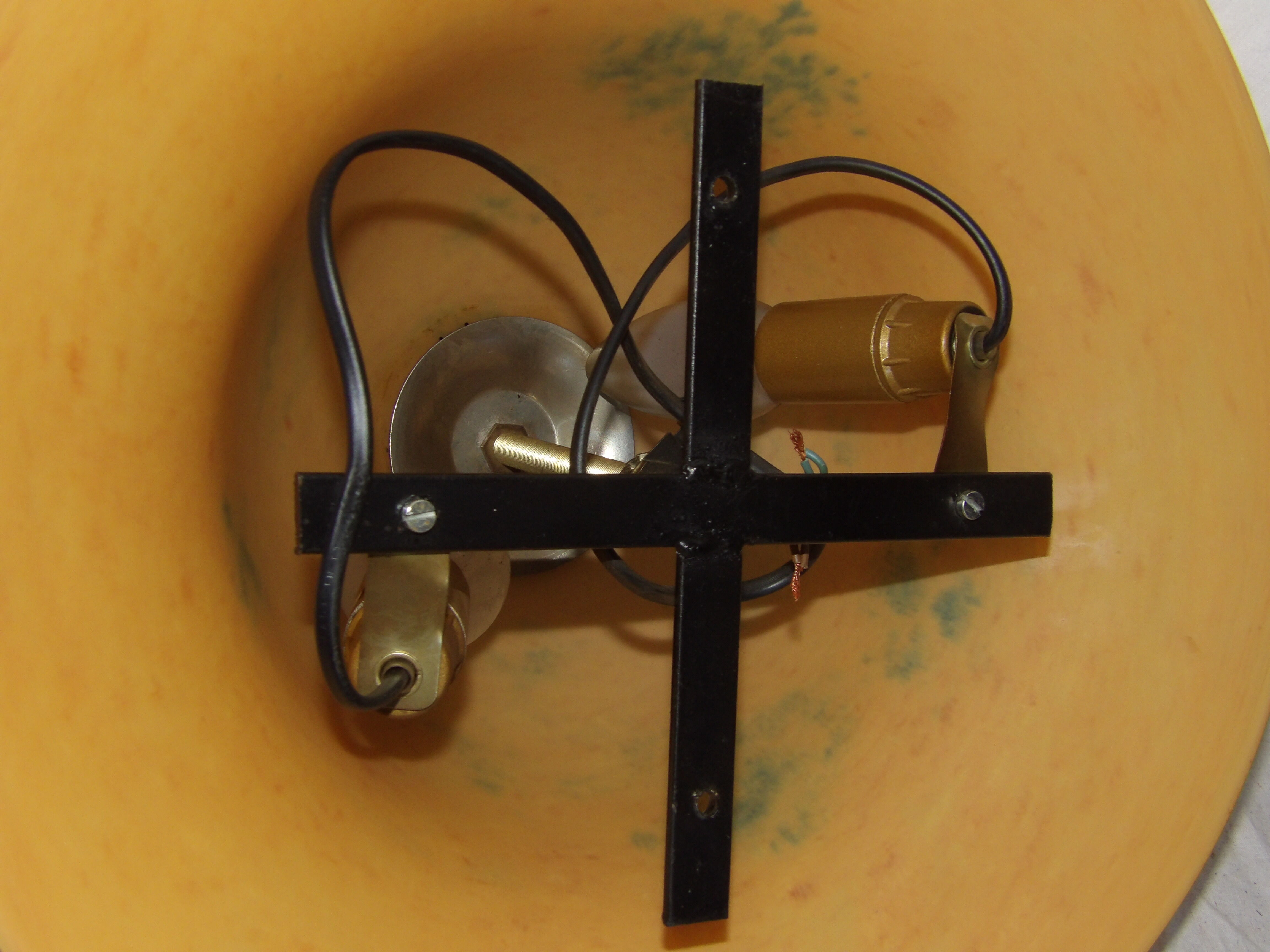 Ceiling lamp glass paste Tiel individual manufacture like school nancy equipped fasteners, bulbs