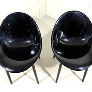 Philippe Starck glossy Super Impossible chairs, Kartell Italy