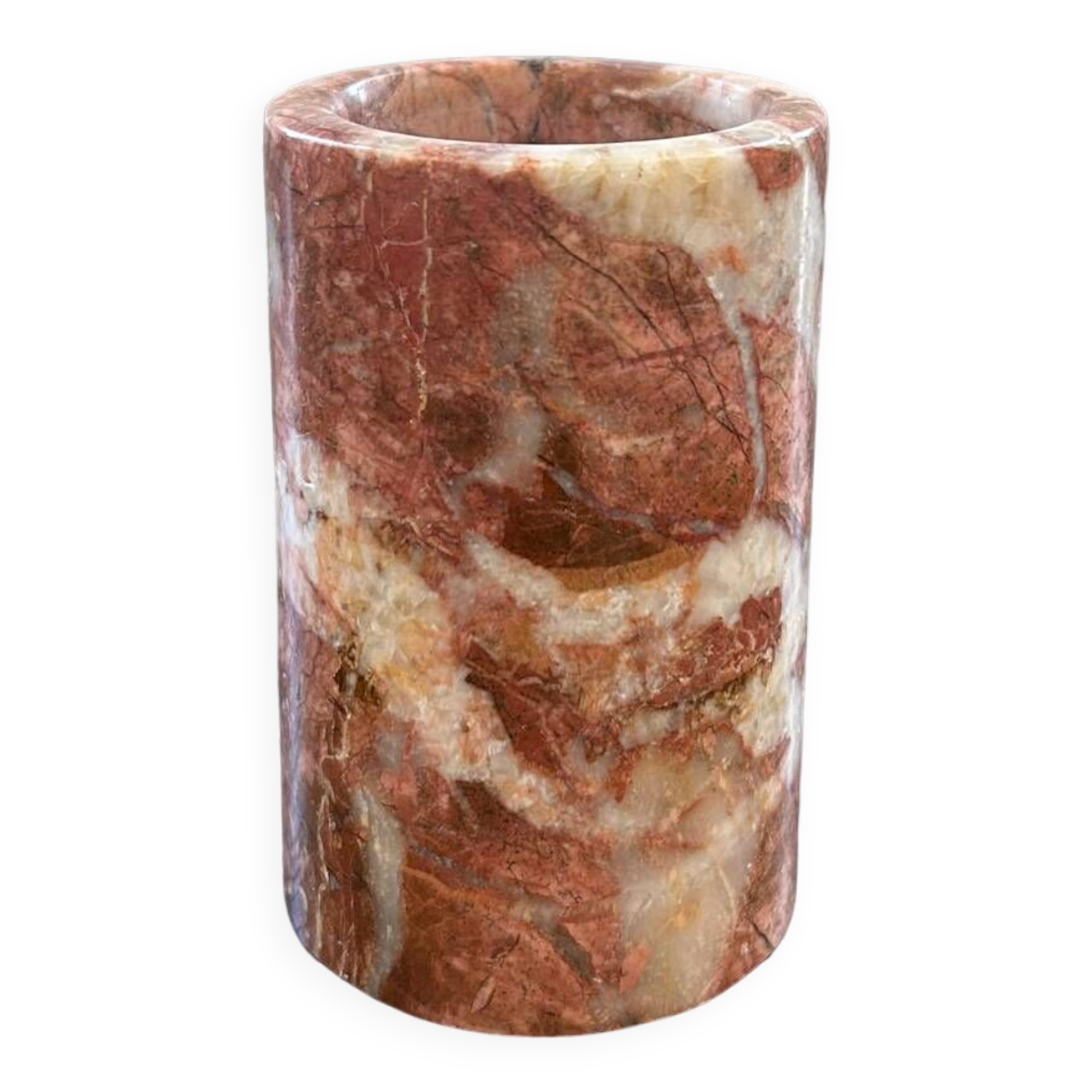 Pink marble vase