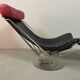 Mid-Century Danish Design ‘Interdane’ Lounge Chair in Black & Red