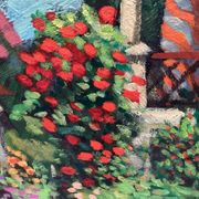 Ancien tableau huile sur toile signé dimension : hauteur - 83 cm- largeur - 58,5cm-