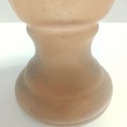 Peach Pink and White Scavo Glass Amphora Vase attr. to Seguso, Italy