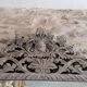 Carved wood mirror with white lead patina - 130x83cm
