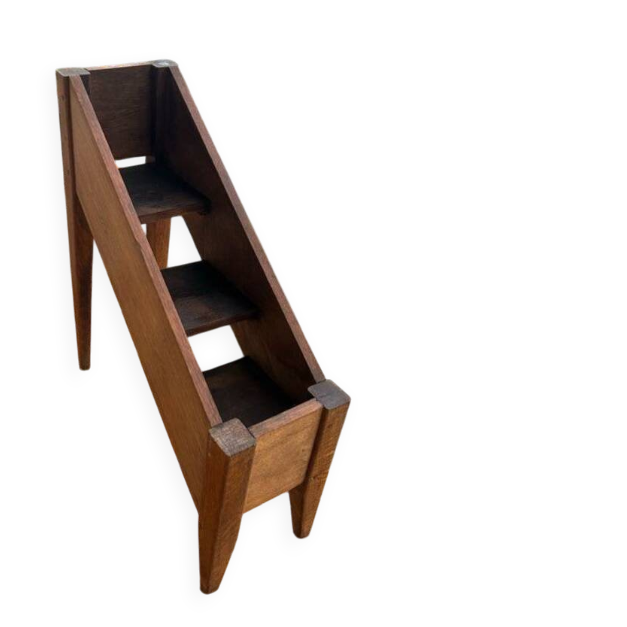 Flower pot holders wooden old staircase