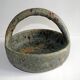 Old terracotta basket signed Campo Piano Orezza Corsican pottery Vintage 1960