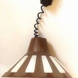 Bakelite pendant light up and down 70s Diameter 40 cm