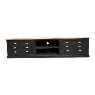 Old craft furniture transformed into a TV cabinet