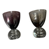 4 glasses of 1950s port