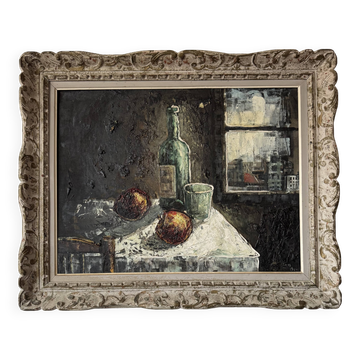 Still life tableau in Expressionist style from the 1960s.
