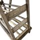VINTAGE INDUSTRIAL WOODEN SHELF ON WHEELS