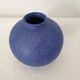 Blue ceramic ball vase diameter 19cm