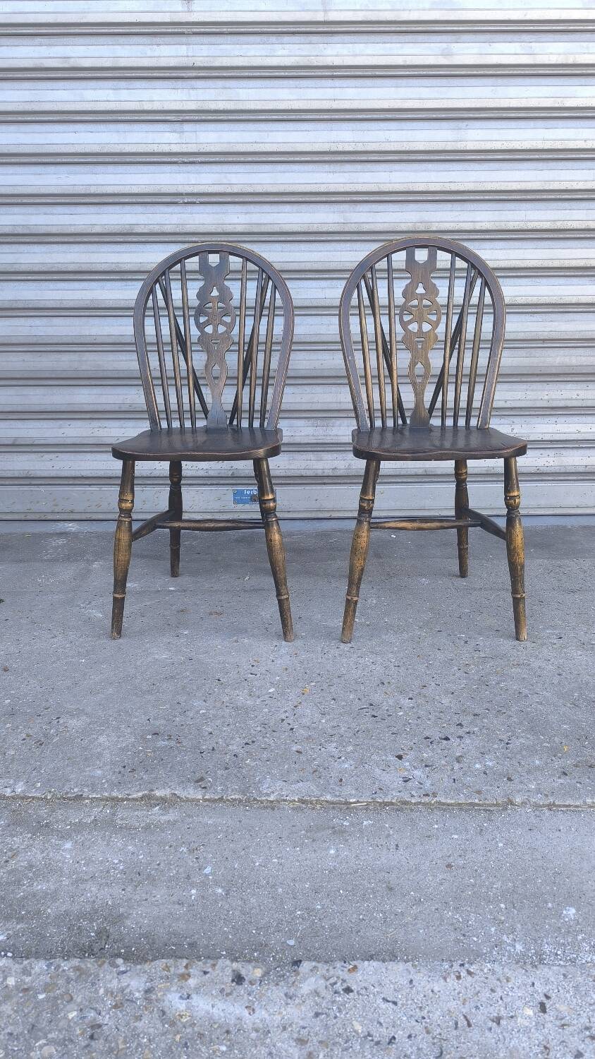 Pair of Ercol Windsor chairs 1890