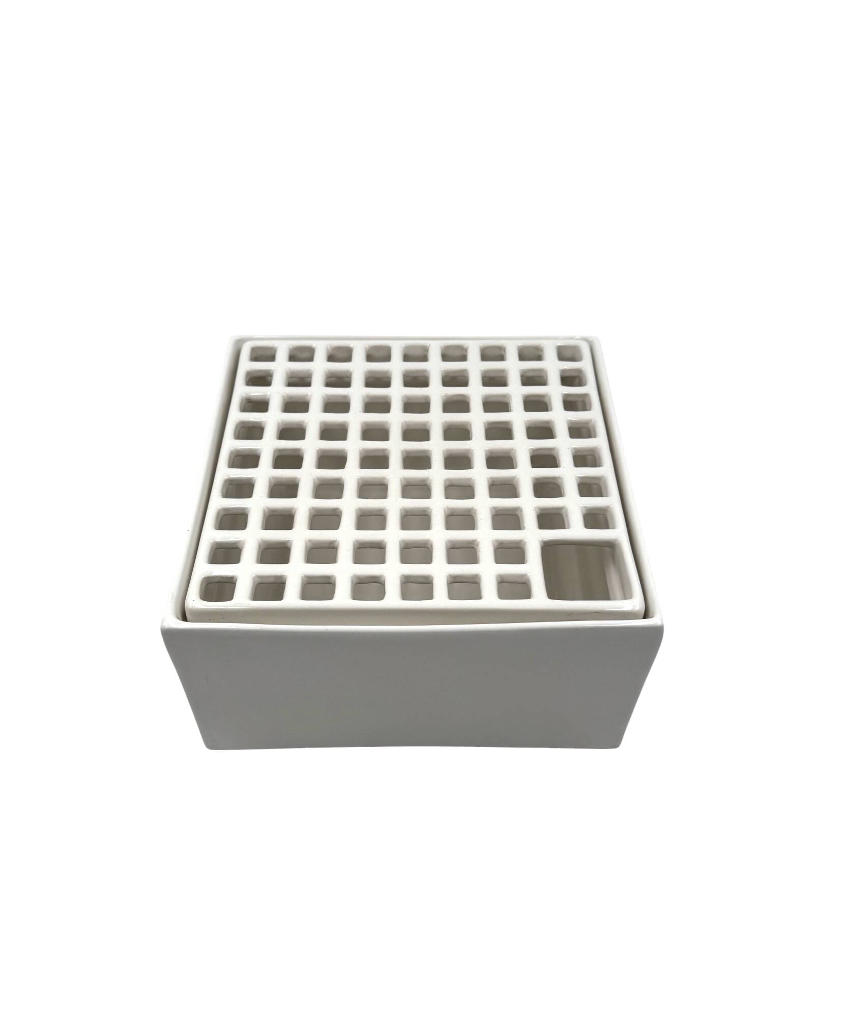 Studio Opi, White space age mod. Ikebana C ceramic vase / ashtray, Gabbiane