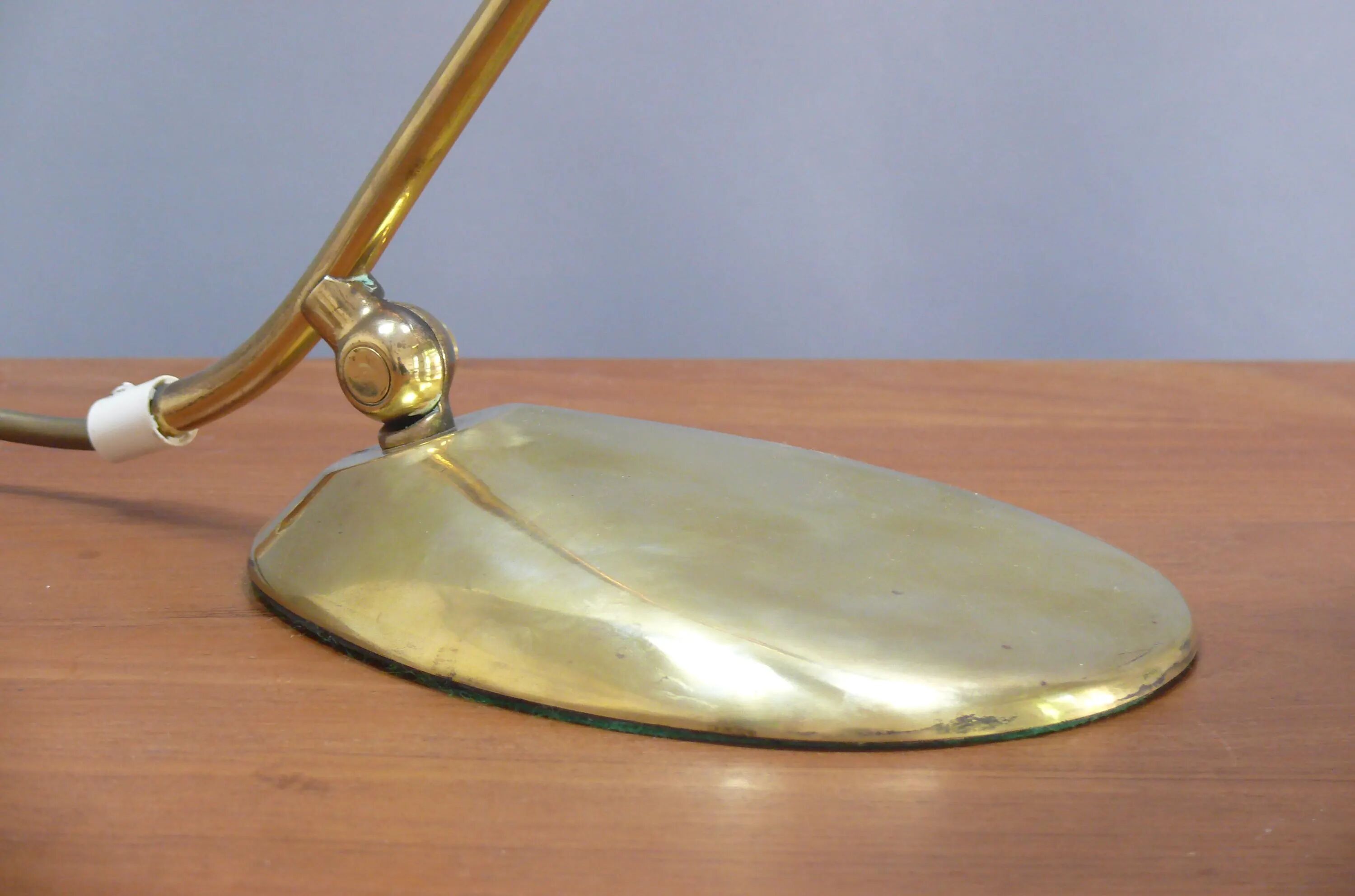 JBS Piano Lamp, Burnished and Brushed Brass, 1960s