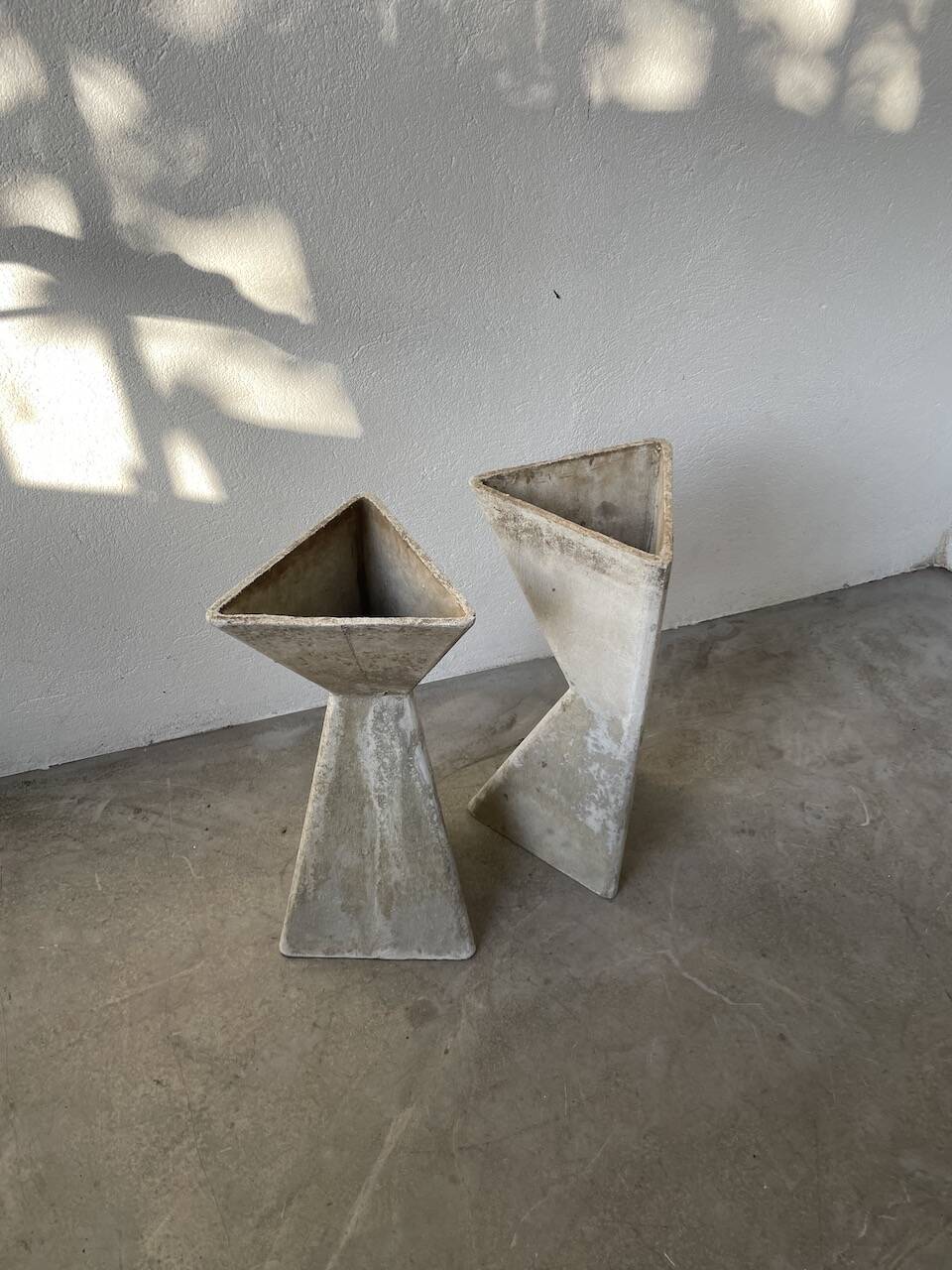 Planters jardinières fibrociment triangulaires