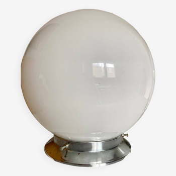 Opaline globe ceiling light