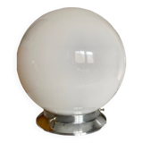 Opaline globe ceiling light