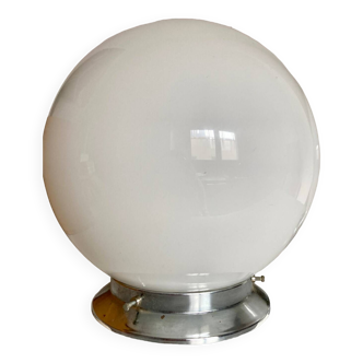 Opaline globe ceiling light