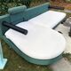1980s B&b Italia Antonio Citterio Sity Sofa Sectional in Green and Eggshell