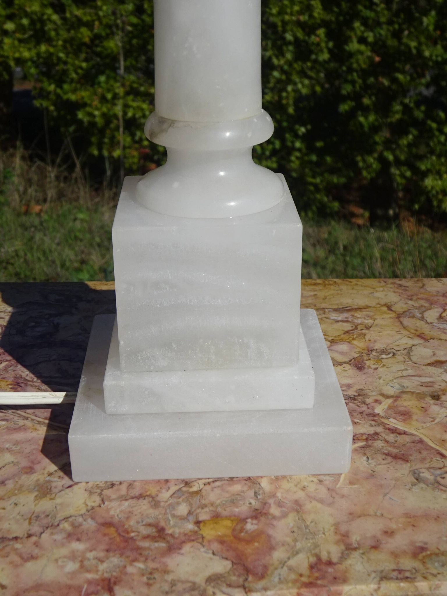 Lampe en albâtre